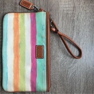 Coach Brown Leather Tag